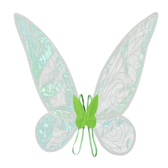 Gupgi Costume de Cosplay de Fée Papillon d'Halloween pour Fille, Ailes d'Ange Scintillantes et Transparentes