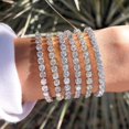 thumbnail image 3 of 925 Sterling Silver Tennis Women's Bracelets Bangle, 3 of 3