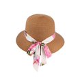 thumbnail image 2 of Robe Longue Simple Hawaïenne pour Femme à Manches Cap Luau S et Chapeau Assorti Hibiscus Rose Blanc, 2 of 5