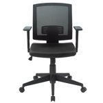 TygerClaw chaise de bureau en Mesh à bas dos, noir