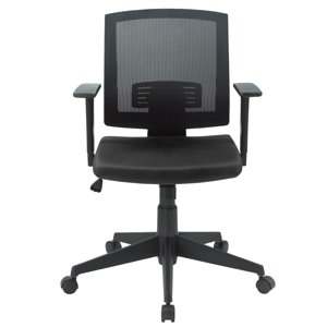 TygerClaw chaise de bureau en Mesh à bas dos, noir