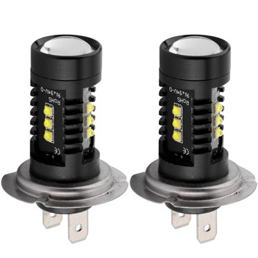 1 Pair Car H11 H7 9005 9006 LED Front Fog Light Bulb LED Fog Lamp Bulbs White (H7)