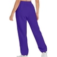 thumbnail image 4 of Timegard Womens Sweatpants Jogger Pants Elastic Waist Solid Color Trousers with Pockets Workout Pants, 4 of 7