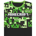 thumbnail image 4 of Minecraft Boys Green Short Sleeve Long Leg Pyjama Set, 4 of 7