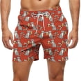 thumbnail image 1 of Kakii Men's Swim Trunks Hawaiian Bathing Mesh Lining Suit Swimsuits Beach Shorts with Pockets, 1 of 6