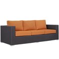 thumbnail image 5 of Modway Convene Outdoor Patio Furniture Sofa, Orange, 5 of 5