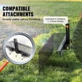 thumbnail image 4 of VEVOR Tow Behind Landscape Rake, 72" Tow Dethatcher with 32 Steel Tines, Lawn Dethatcher Rake Attaches to Category 1, 3 Point Hitch for Tractor, for Leaves, Pine Needles, Straw, and Grass, 4 of 9