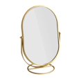 thumbnail image 4 of Desktop Stand Mirror Desktop Standing Mirror Vanity Round Mirror Rotating Modern Dressing Table Mirror for Dormitory Dresser Golden, 4 of 8