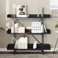 thumbnail image 4 of vidaXL Bookcase 3-Tier Black 39.4"x13"x42.7" Engineered Wood, 4 of 6