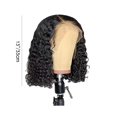 thumbnail image 2 of Pisexur Lace Front Wigs Human Hair Small Roll Front Lace Mesh Button Mesh Wrap Stick Soft,Human Hair Wig, Wavy Lace Front Wig, Pre Combed HD Front Black Female Curly Wig, 13 Inches, 2 of 2