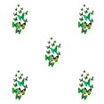 thumbnail image 1 of serony 12Pcs 3D DIY Wall Stickers PVC Kid Room Decal Home Decoration Decor green 5Set, 1 of 6