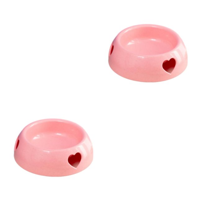 Maytalsory Environmentally Friendly Choice For Pet S Feeding Plastic Dog Bowl And Multiple pink small size 2Set