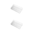 thumbnail image 3 of relayinert Compact Cosmetic Organizer Box For Efficient Space Utilization White Multiple 36 grids 2Set, 3 of 6