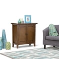 thumbnail image 4 of SIMPLIHOME Redmond Armoire de Rangement Basse Rustique en Bois Massif de 32 Pouces de Large en Brun Naturel Vieilli Rustique, avec 2 Portes, 2 Tablettes Ajustables, 4 of 5