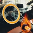 thumbnail image 1 of TIMIFIS Plush Handle Cover, Winter Handlebars Heated Steering Wheel Covers Car Thermal Protection Covers Heating Car Accessories, 1 of 5