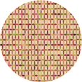 thumbnail image 1 of Ahgly Company Tapis d'Intérieur Lavable à la Machine, Carré, Transitionnel, Orange, Tapis de Zone, 3 Pieds Carré, 1 of 7