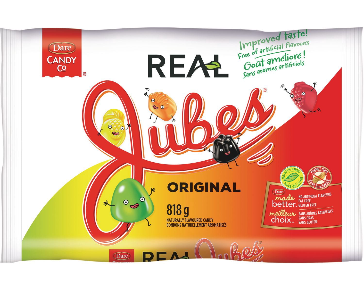 Dare REAL JUBES Originaux, Jujubes Bonbons