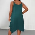 thumbnail image 4 of Ounisa Robe Camisole Midi Fluide Sans Manches à Encolure Dégagée et Ourlet Asymétrique pour Femme Grande Taille, 4 of 8