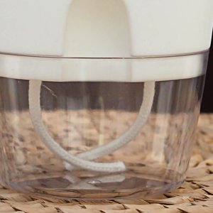 Plants Wicking Pot Planting Pot Decorative Planter Self Watering Planter Cotton Rope Plastic Decorative Planting Pot For Indoor Outdoor Plants Flowers Herbs White 15.3cm/6in