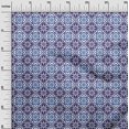 thumbnail image 2 of oneOone Velvet White Fabric Floral & Tiles Moroccan Craft Projects Decor Fabric Printed By The Meter 58 Inch Wide, 2 of 5