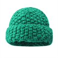 thumbnail image 2 of Women's Autumn Winter Solid Color Thickened Warm Ear Pineapple Pattern Knitted Hat, 2 of 3