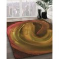 thumbnail image 3 of Ahgly Company Machine Washable Indoor Rectangle Transitional Red Brown Area Rugs, 4' x 6', 3 of 7