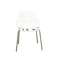 thumbnail image 1 of Chaise de Salle à Manger d'Accent en Blanc (Ensemble de 2), 1 of 4