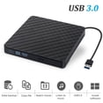thumbnail image 2 of yeacher External USB 3.0 DVD Burner with High-Speed Writing, Black ABS Shell, 8MB Cache, Supports DVD/CD Formats, Compact Design for PC/Laptop, 2 of 7