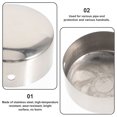 thumbnail image 2 of AURARMLET 2 Pcs Embouts de Main Courante Design Professionnel Métal Argent pour Escaliers, 2 of 6