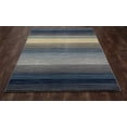 thumbnail image 2 of Art Carpet 841864108156 4 x 6 ft. Bastille Collection Heathered Stripe Border Woven Area Rug, Blue, 2 of 2