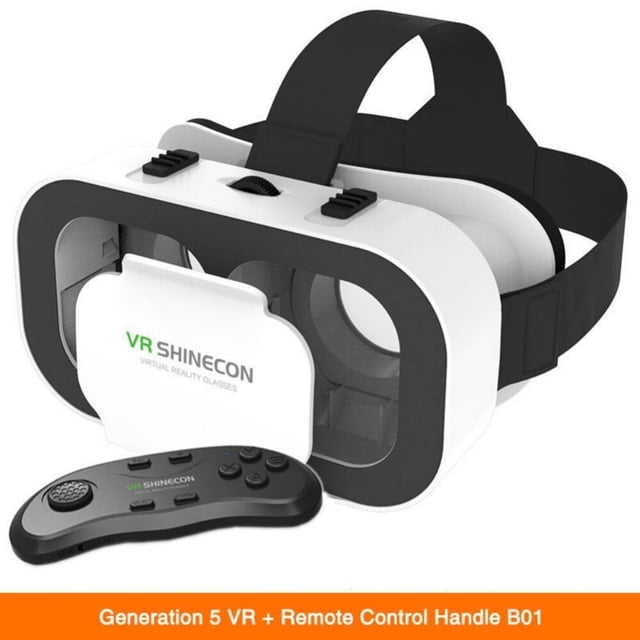 MesaSe Lunettes Intelligentes de Réalité Virtuelle 3D VR avec Télécommande Sans Fil IMAX Film Gaming Lunettes VR