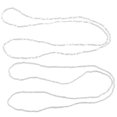 thumbnail image 1 of 2Pcs Bikini Chain Beach Chain Waist Chain Waist Beads Belly Beads Double-string Chain (Silver, White), 1 of 8