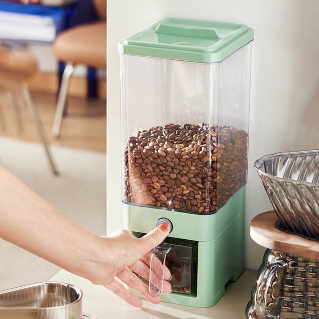 Amzcrzy Appareils de Cuisine Conteneur de Stockage 4 Litres Distributeur de Riz Type Presse Seau à Grains Boîte à Collations Conteneurs de Préparation de Repas Conteneurs à Collations Essentiels de Cuisine