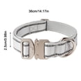 thumbnail image 3 of Colliers pour Chiens en Nylon Réfléchissant pour Chiens Moyens à Grands – Collier pour Animaux de Compagnie Robuste Renforcé avec Boucle à Dégagement Rapide en Métal Réglable pour Usage Extérieur 1 Pce, 3 of 5