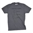 thumbnail image 1 of Mens Name The Triangles Funny Math T Shirt Sarcasm Novelty I Love Math Graphic (Grey) - M, 1 of 4