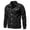 Black, variant on TIMIFIS Denim Jacket Men Casual Button Mens Jean Jackets Long Sleeve Casual Slim Lapel Stylish Fall Daily Outerwear Jacket