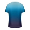 thumbnail image 4 of LSLJS T-Shirt à Imprimé Dégradé pour Hommes, Manches Courtes, Col en V, Pull Athlétique, 4 of 4