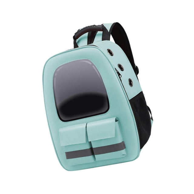 serony Cat Carrier Backpack Transparent Airline Approved for Outdoor Travel Green