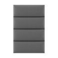 thumbnail image 2 of Vant 30 x 11.5 Inch Upholstered Wall Panel, Leather Gray Pewter (4 Pack), 2 of 8