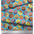 thumbnail image 3 of Soimoi Modal Satin Fabric Donuts Food Print Fabric by The Yard 42 Inch Wide, 3 of 5