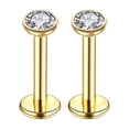 thumbnail image 1 of Gold Earring Set Titanium Opal Earrings for Sensitive Skin Flower Screws Opal Earrings 20G Earrings for Cartilage Piercing Gold 3Mm Cartilage Piercing Jewelry, 1 of 1
