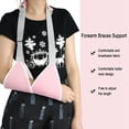thumbnail image 2 of Arm Sling  Arm Support  Arm Support Sling Adjustable Children Adult Forearm Arm Sling Shoulder Support Sprain Fracture Brace StrapPink, 2 of 6