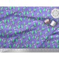 thumbnail image 2 of Soimoi Velvet Fabric Heart & Lighter Men Printed Craft Fabric by The Yard 58 Inch Wide, 2 of 3