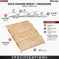 thumbnail image 4 of Rev-A-Shelf 16'' Kitchen Drawer Organizer Insert Spice Rack Three-Tier, 4SDI-18, 4 of 12