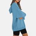 thumbnail image 4 of Oversized Hoodies for Women Sweatshirts Long Sleeve Pullover Fall Winter Solid Color Tops, 4 of 7