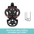 thumbnail image 5 of TopLLC Tools&Home Improvement Folding Turntable Water Cup Aluminum Alloy Folding Cup With Rotation Turntable And Screws Tool Light Bicycle Bottle For Motorcycles Bicycles Water cup holder, 5 of 5