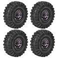 thumbnail image 3 of RC Tire, RC Wheel 1.8in Width Aluminum Alloy  For 1/10 RC Crawler  Color, 3 of 8