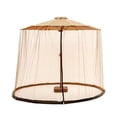 thumbnail image 1 of Outdoor Patio Umbrella Mosquito Net Cover - Polyester Mesh with Double Zipper, Universal Fit for Cantilever Umbrellas, Windproof TPU Base Included, 1 of 6