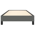 thumbnail image 3 of vidaXL Bed Frame Dark Grey 100x190 cm Twin Fabric, 3 of 6