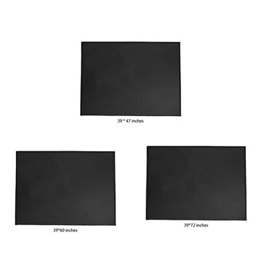 Ruiboury Black Fire Resistant And Reusable Wood Stove Mat For Extra Protection Fireplace Rugs Fire Resistant black 39*72in